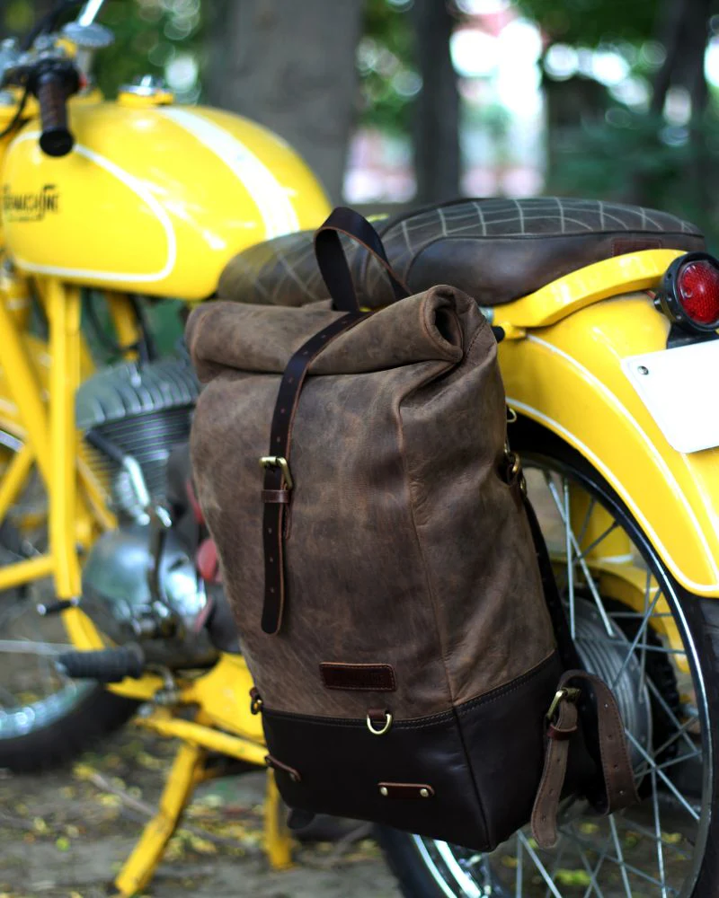 backpack pannier - classic roll top - Image 9